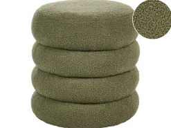 Pouf SUMPTER Bouclé Verde