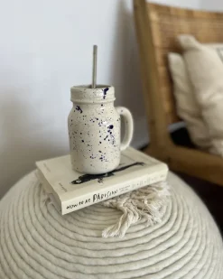Pouf TAKHABI Lana Bianco