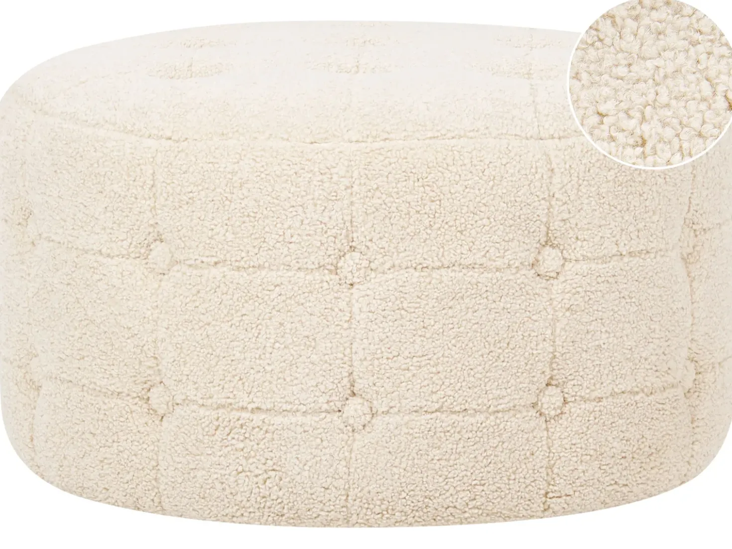 Pouf TAMPA Bouclé Beige