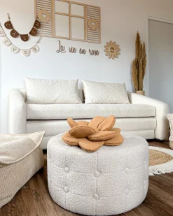 Pouf TAMPA Bouclé Beige