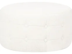 Pouf TAMPA Bouclé Bianco