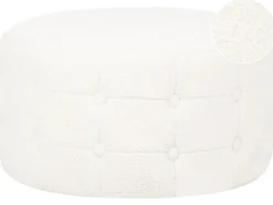 Pouf TAMPA Bouclé Bianco