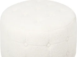 Pouf TAMPA Bouclé Bianco