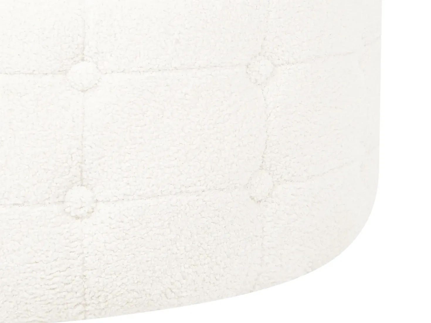 Pouf TAMPA Bouclé Bianco