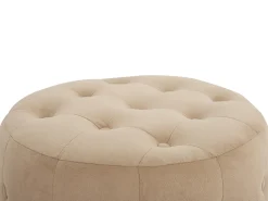Pouf TAMPA Velluto Beige sabbia