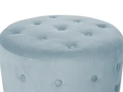 Pouf TAMPA Velluto Grigio chiaro