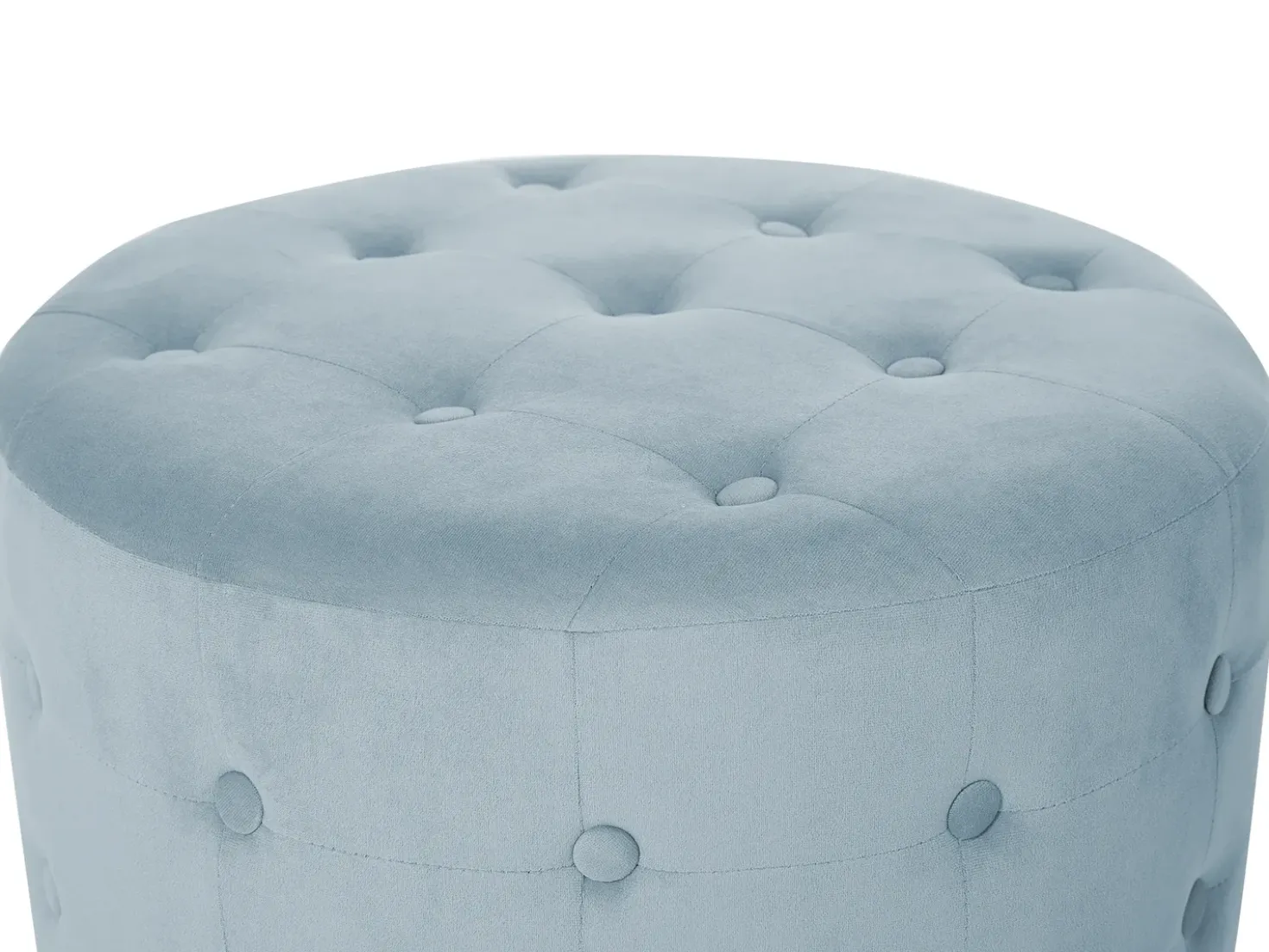 Pouf TAMPA Velluto Grigio chiaro
