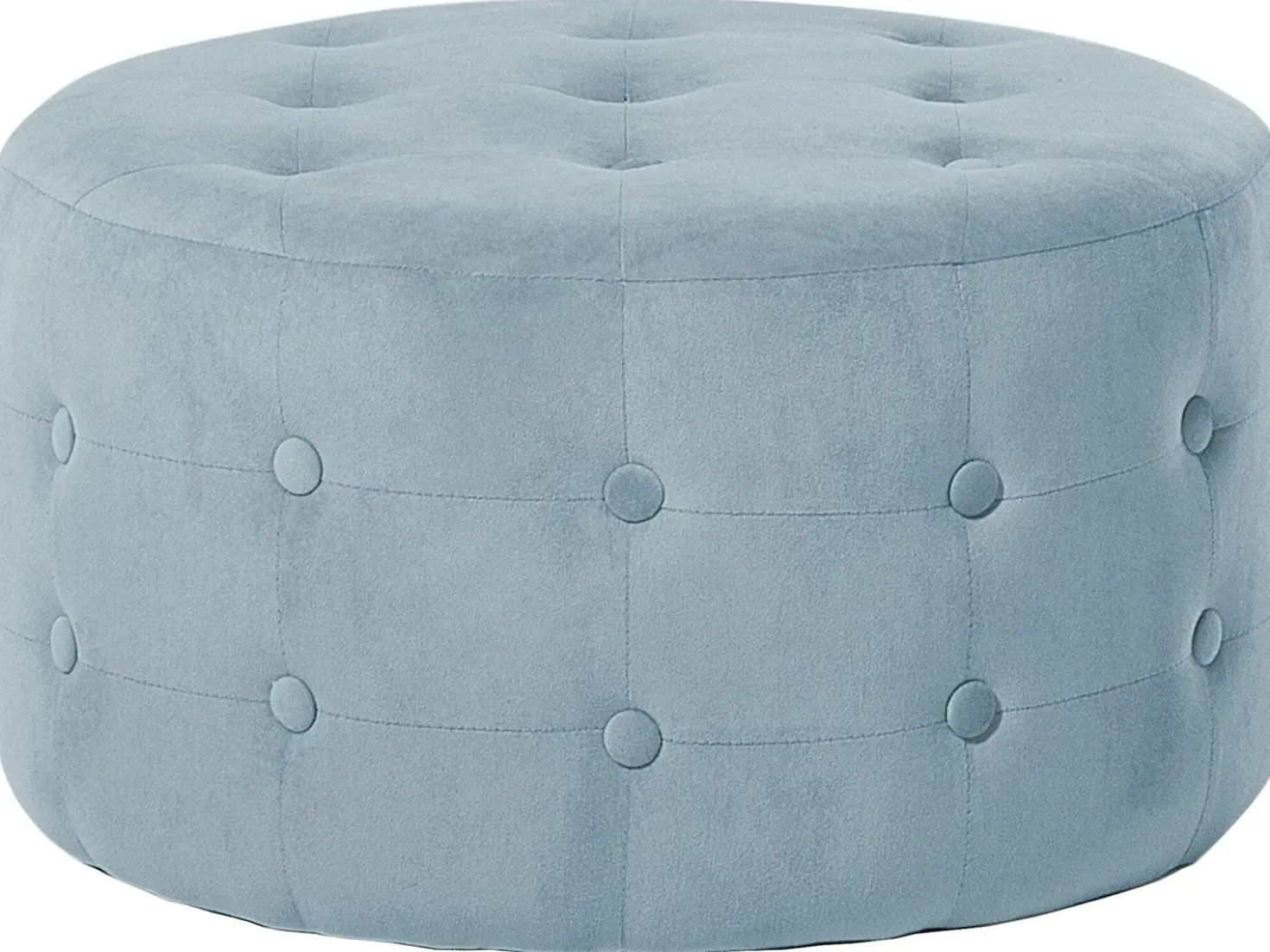 Pouf TAMPA Velluto Grigio chiaro