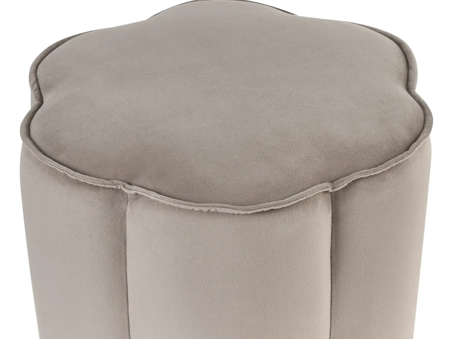 Pouf TAPPEN Velluto Tortora
