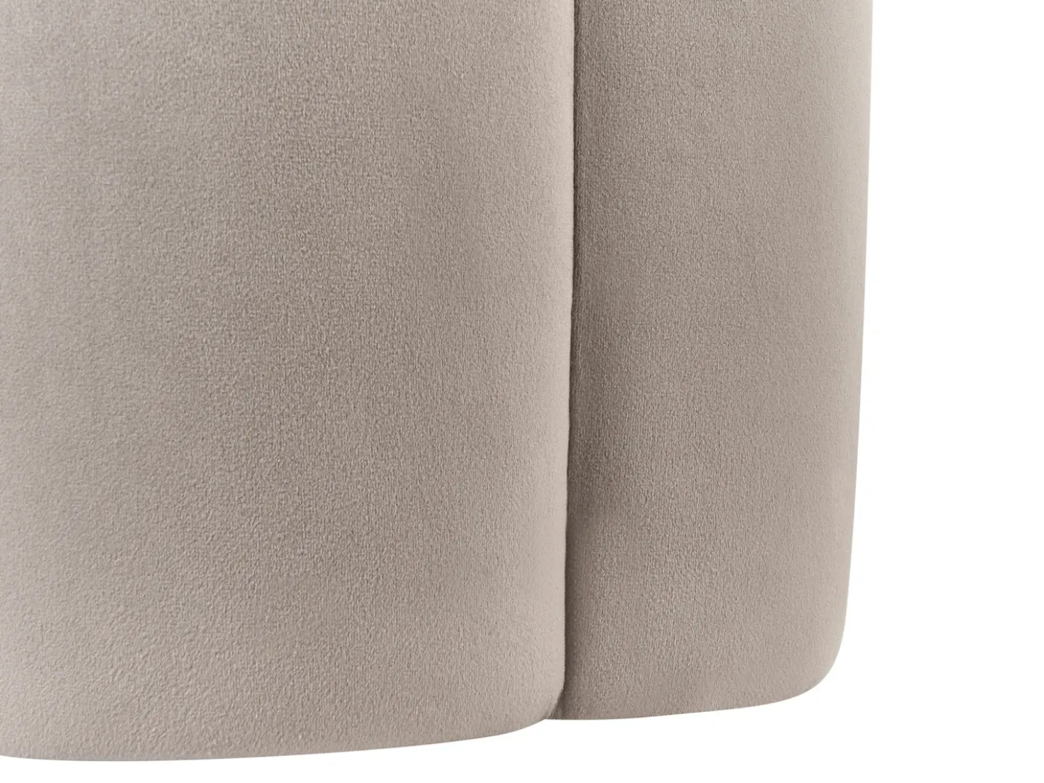 Pouf TAPPEN Velluto Tortora