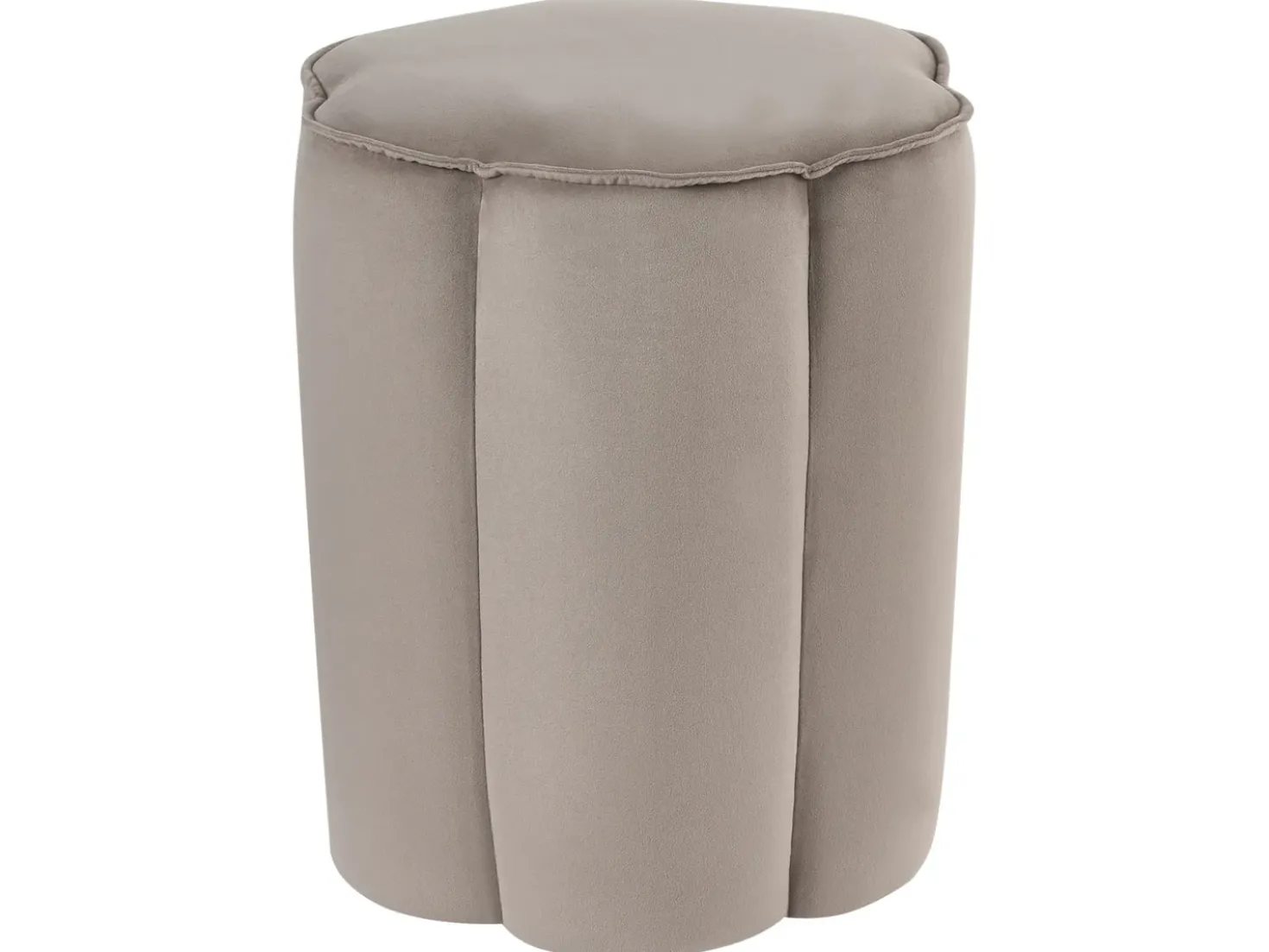 Pouf TAPPEN Velluto Tortora