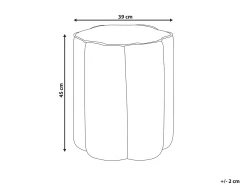Pouf TAPPEN Velluto Tortora