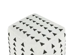 Pouf TARODI Cotone Bianco sporco