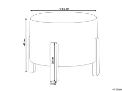 Pouf TERRY Ciniglia Bianco sporco