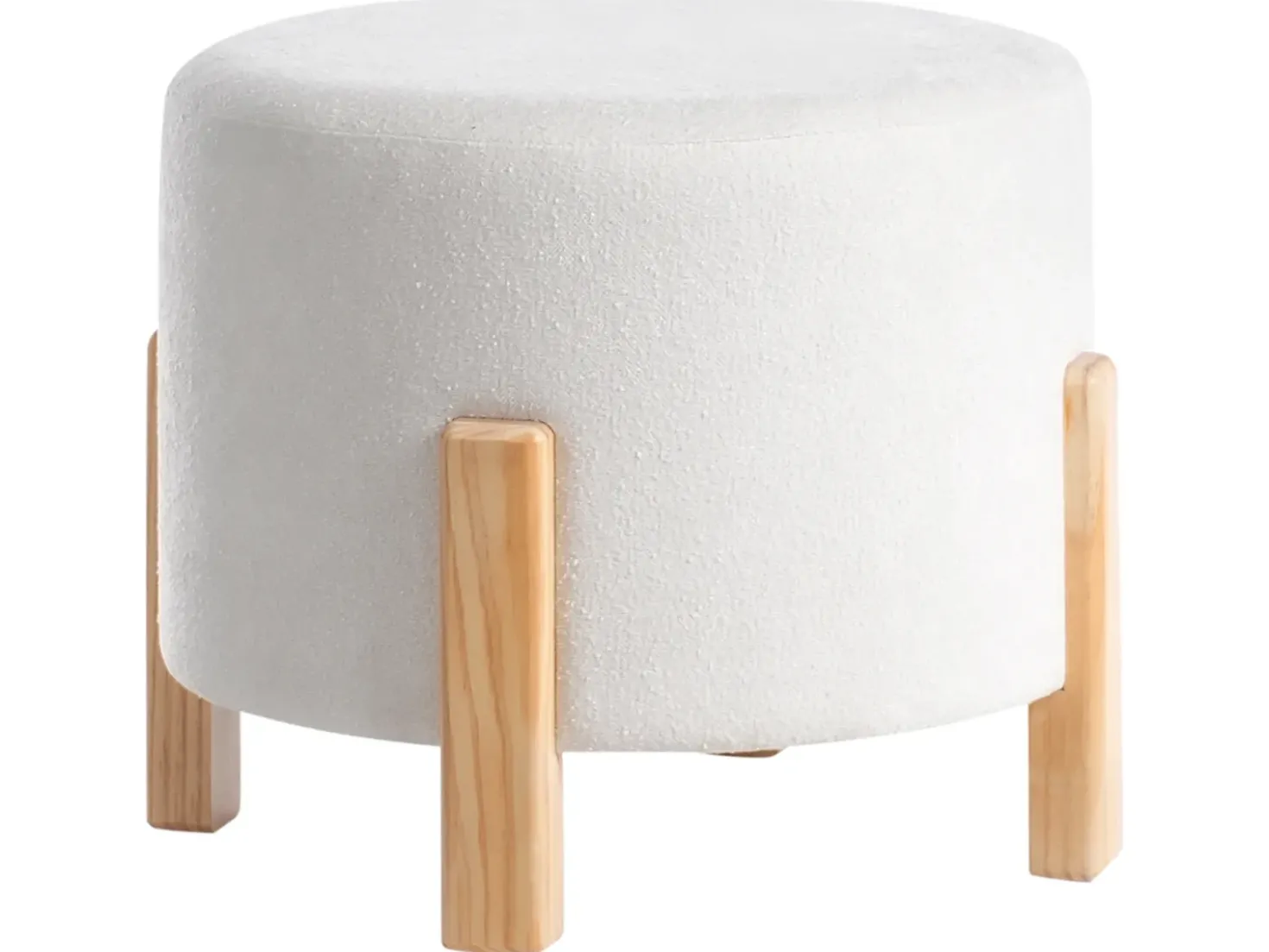 Pouf TERRY Ciniglia Bianco sporco