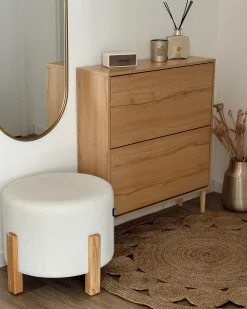 Pouf TERRY Ciniglia Bianco sporco