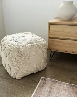 Pouf Trapuntato MULTAN Cotone Beige