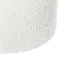 Pouf Trapuntato RIDDLE Bouclé Bianco sporco