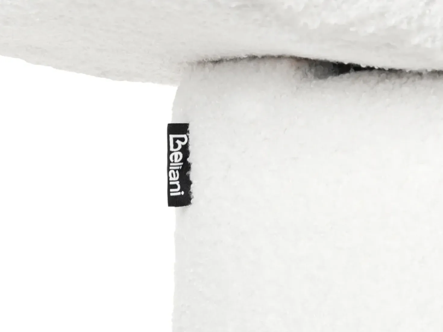 Pouf Trapuntato RIDDLE Bouclé Bianco sporco