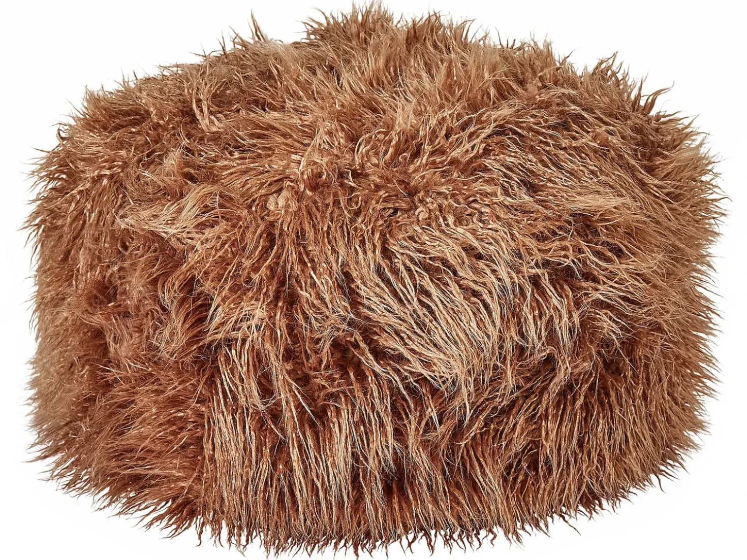 Pouf TUKKI Finta pelliccia Marrone