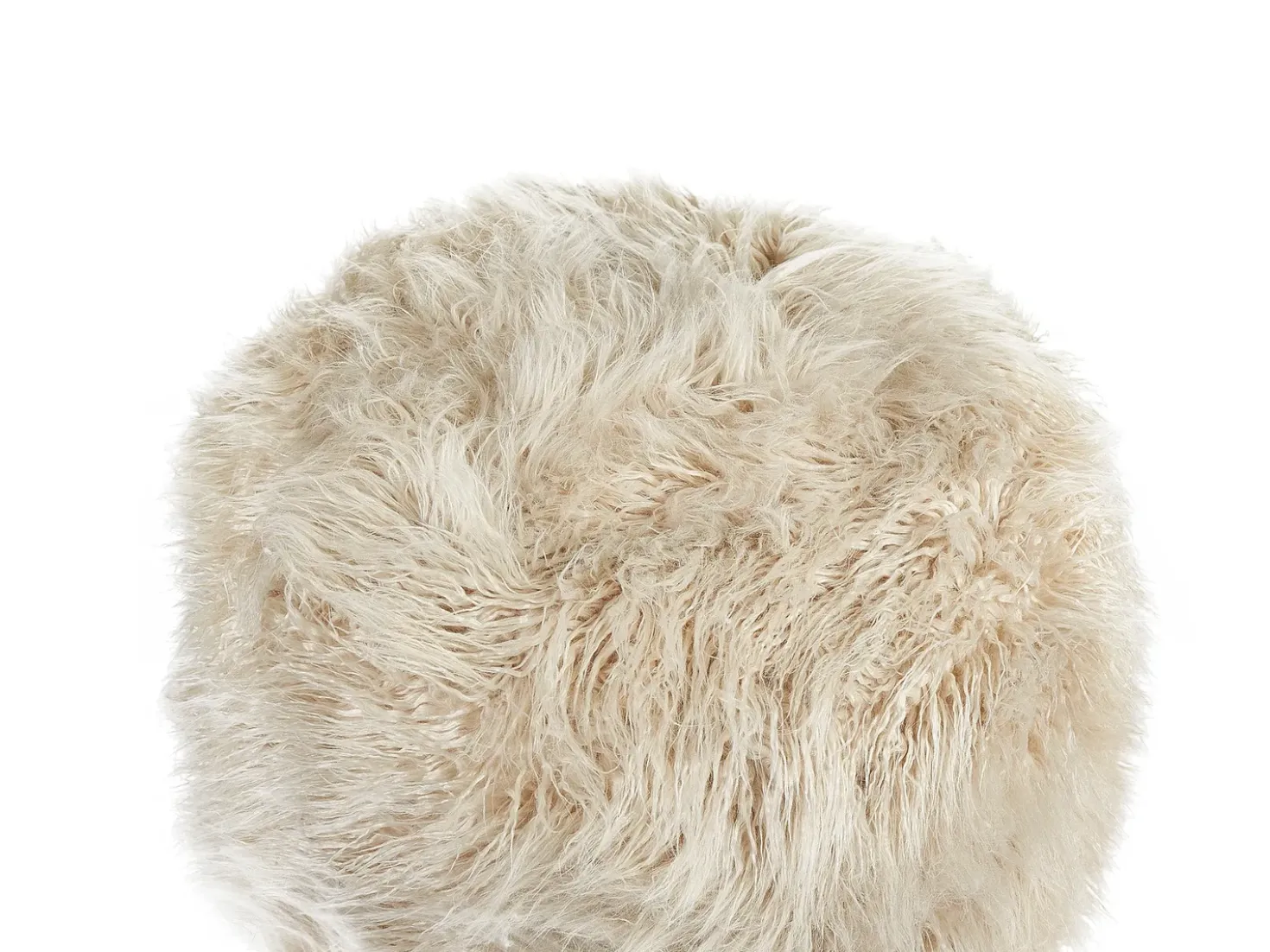 Pouf TUKKI Finta pelliccia Beige chiaro