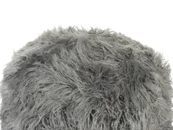 Pouf TUKKI Finta pelliccia Grigio