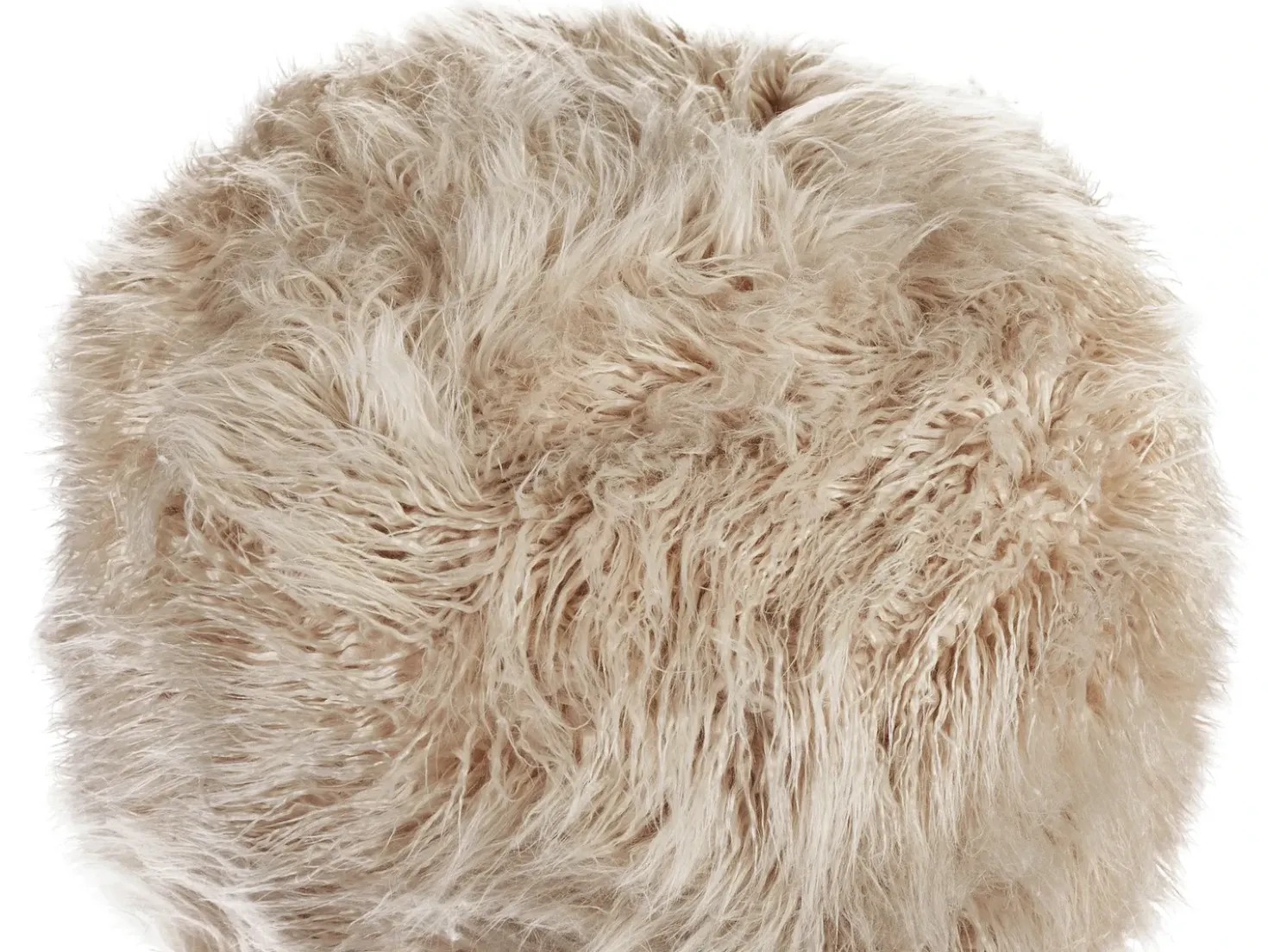 Pouf TUKKI Finta pelliccia Beige