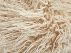 Pouf TUKKI Finta pelliccia Beige chiaro
