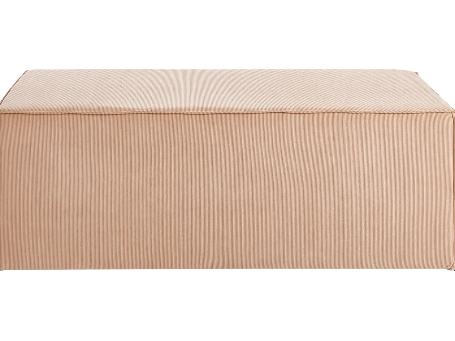 Pouf VINITA Velluto a coste Beige