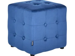 Pouf WISCONSIN Velluto Blu