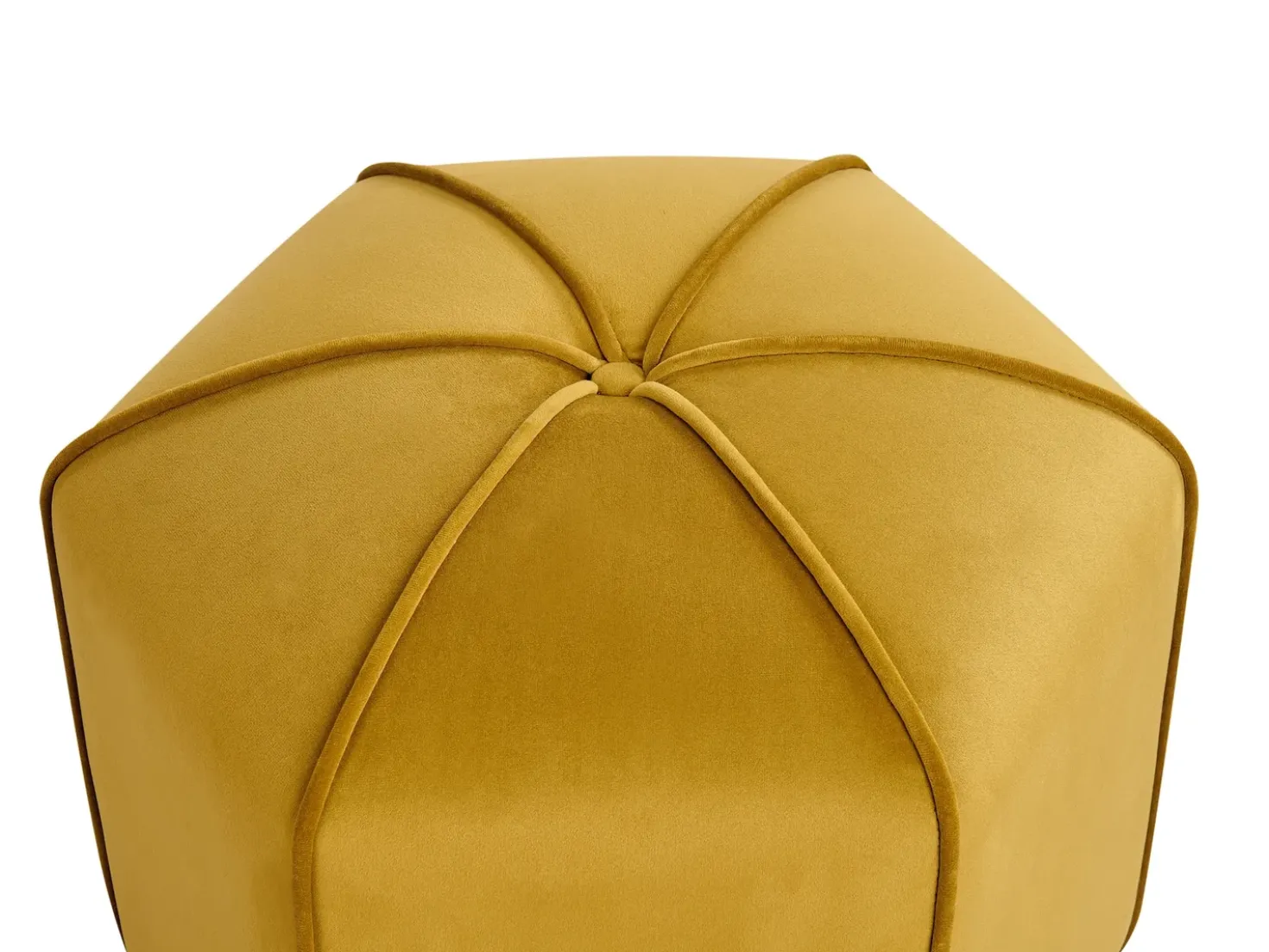 Pouf WISHEK Velluto Giallo