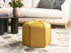 Pouf WISHEK Velluto Giallo