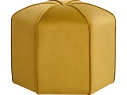 Pouf WISHEK Velluto Giallo