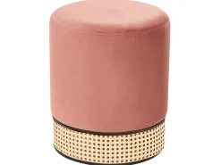 Pouf YANKTON Velluto Rosa