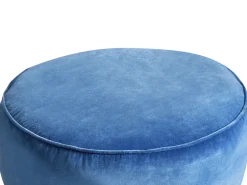 Pouf YULLE Velluto Blu
