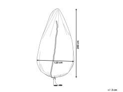 Protezione impermeabile CHUVA 200 cm 120 cm 120 cm Grigio