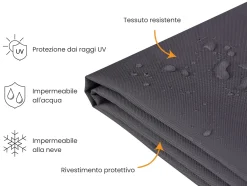 Protezione impermeabile CHUVA 255 cm 180 cm 70 cm Nero