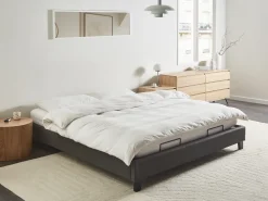 Rete per letto regolabile elettricamente BRUNOY 180 x 200 cm Grigio