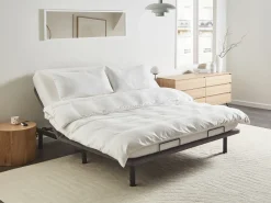 Rete per letto regolabile elettricamente BRUNOY 180 x 200 cm Grigio