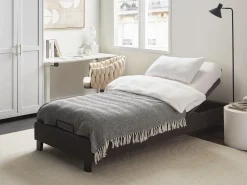 Rete per letto regolabile elettricamente BRUNOY 90 x 200 cm Grigio