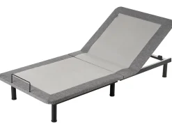 Rete per letto regolabile elettricamente BRUNOY 90 x 200 cm Grigio
