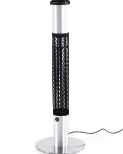 Riscaldatore a infrarossi da patio a piantana VEZUVIO 1500 W Nero
