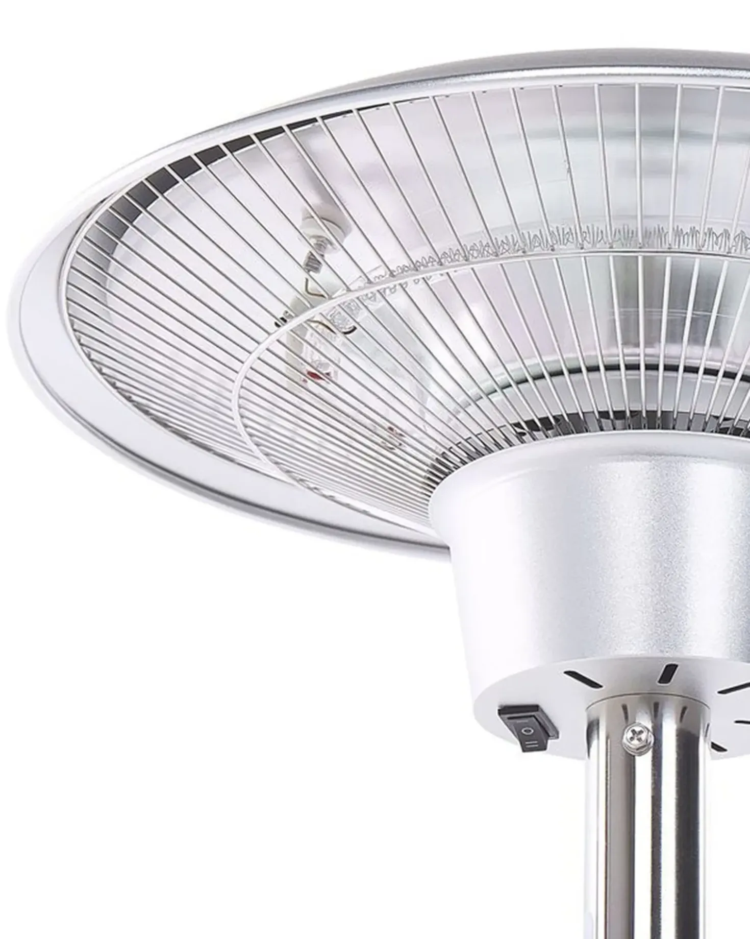 Riscaldatore a infrarossi da patio a piantana ASKJA 1500 W Argento
