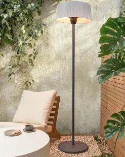Riscaldatore a infrarossi da patio a piantana VARAZZE 1500 W Grigio