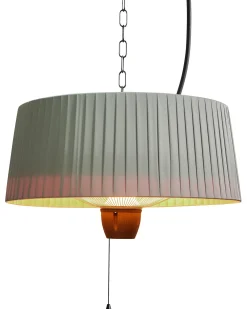 Riscaldatore a infrarossi da patio sospeso ASCEA 1500 W Grigio chiaro
