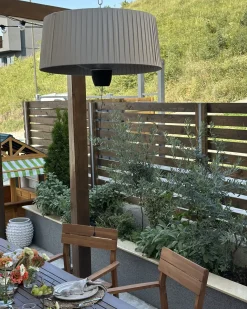 Riscaldatore a infrarossi da patio sospeso ASCEA 1500 W Grigio chiaro