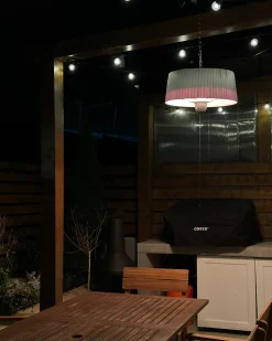 Riscaldatore a infrarossi da patio sospeso ASCEA 1500 W Grigio chiaro