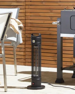 Riscaldatore a infrarossi da patio a piantana KRAKATOA 1000 W Nero