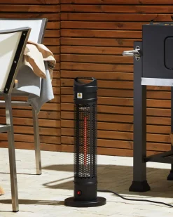 Riscaldatore a infrarossi da patio a piantana KRAKATOA 1000 W Nero