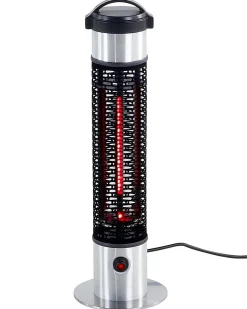 Riscaldatore a infrarossi da patio a piantana VEZUVIO 800 W Nero